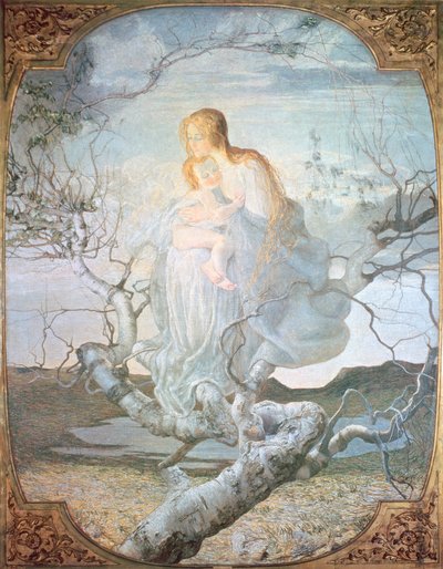 O anjo da vida, 1894 de Giovanni Segantini